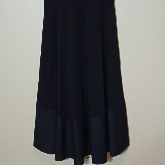 COS Paneled Black Jersey Dress Size XS Fit & Flare Modest Stealth Wealth Classic - Picture 8 of 13